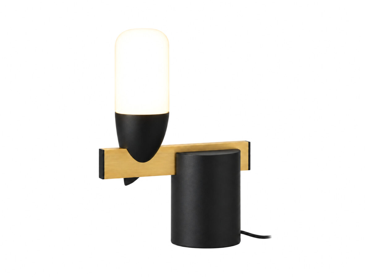 Lampa stołowa Peresona czarna LED 5,4 W z motywem ptaka