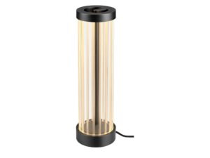Miniaturka 10 - Lampa stołowa Quimera w wykończeniu ciemny brąz na białym tle