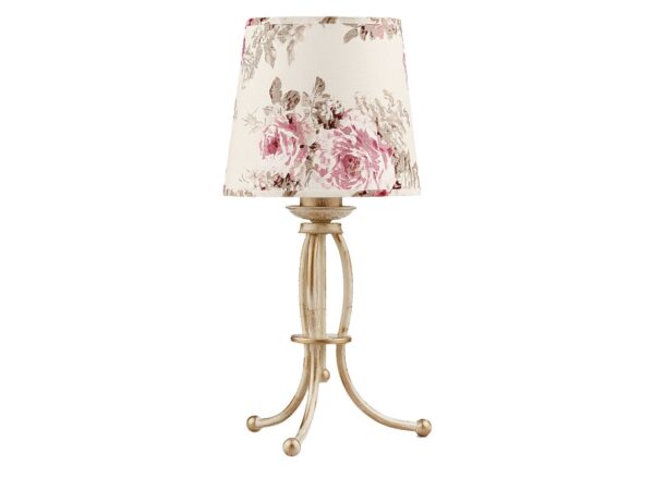 Lampa stołowa Sara w kolorze ecru z abażurem