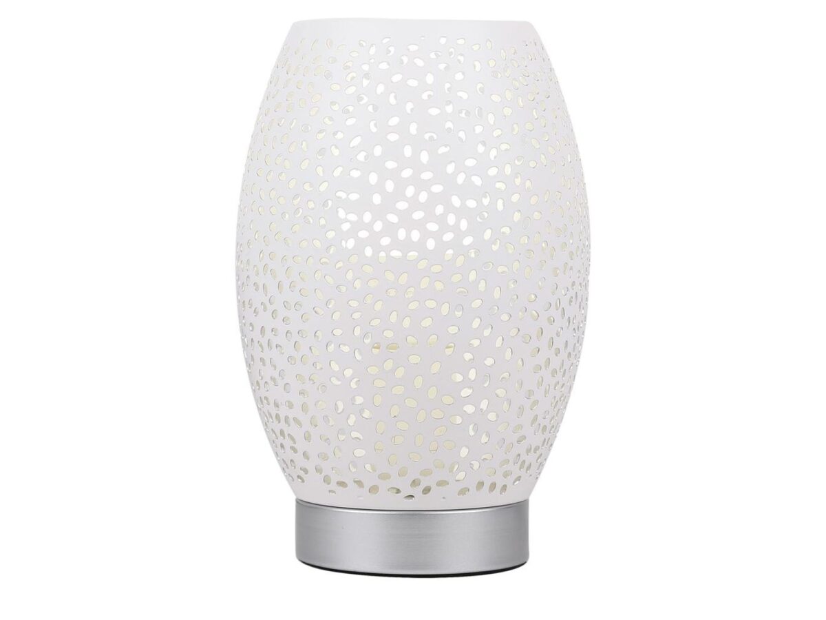 Lampa stołowa Savadena ażurowa metalowa 23 cm
