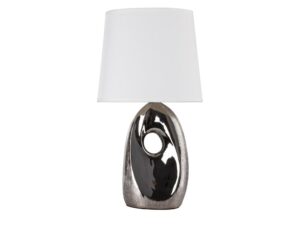 Miniaturka 5 - Lampa stołowa Tereda w kolorze srebrnym na białym tle
