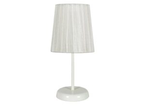 Miniaturka 2 - Biała lampka stołowa Torovano z białą podstawą i abażurem