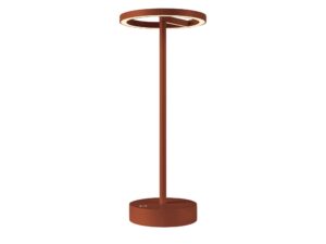 Miniaturka 9 - Lampa stołowa Vinolina One w kolorze rdzy na białym tle