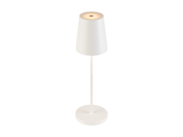 Lampa stołowa Vinolina Two biała na białym tle