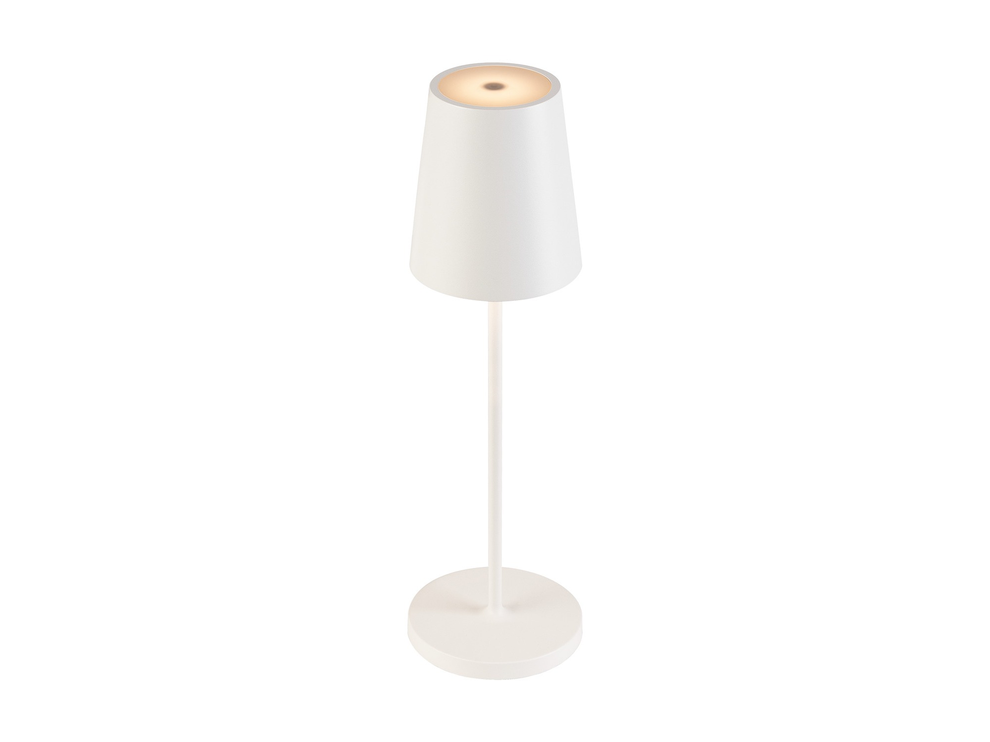Lampa stołowa Vinolina Two biała na białym tle