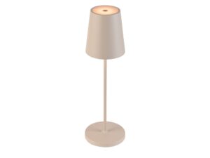 Miniaturka 5 - Lampa stołowa Vinolina Two piaskowa na białym tle