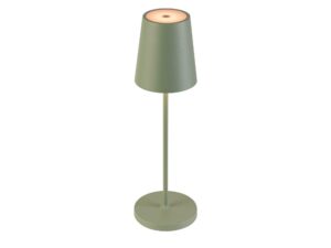 Miniaturka 4 - Lampa stołowa Vinolina Two szałwiowa zielona na białym tle