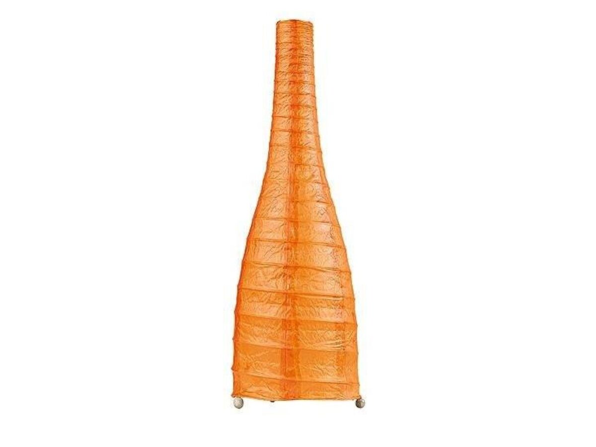 Lampa stołowa Zelovona papierowa pomarańczowa 55 cm E14