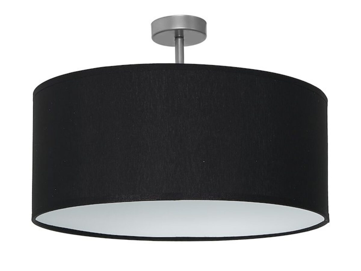 Lampa sufitowa Alovino E27 35 cm czarna chrom