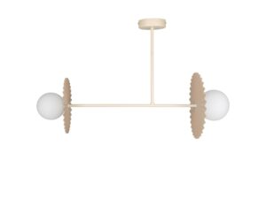 Miniaturka 3 - Lampa sufitowa Amalina 2xG9 beżowo-taupe na białym tle