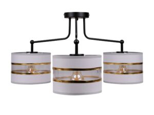 Miniaturka 6 - Lampa sufitowa Amasora z trzema abażurami 72 cm