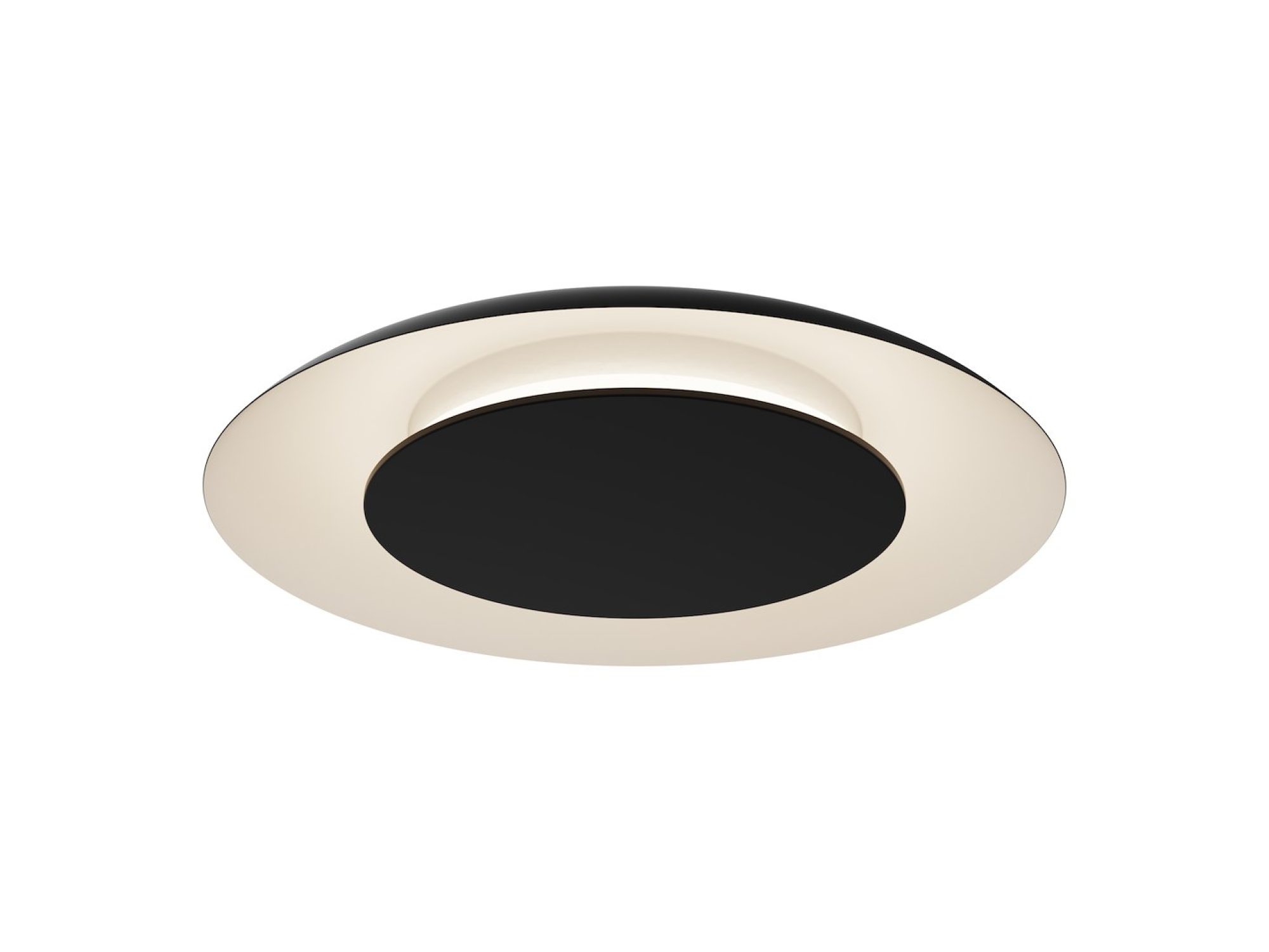 Czarna lampa sufitowa LED Belarano na jasnym tle