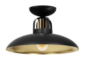 Miniaturka 2 - Lampa sufitowa Belodia E27 30 cm ze złotym wnętrzem – zdjęcie 3