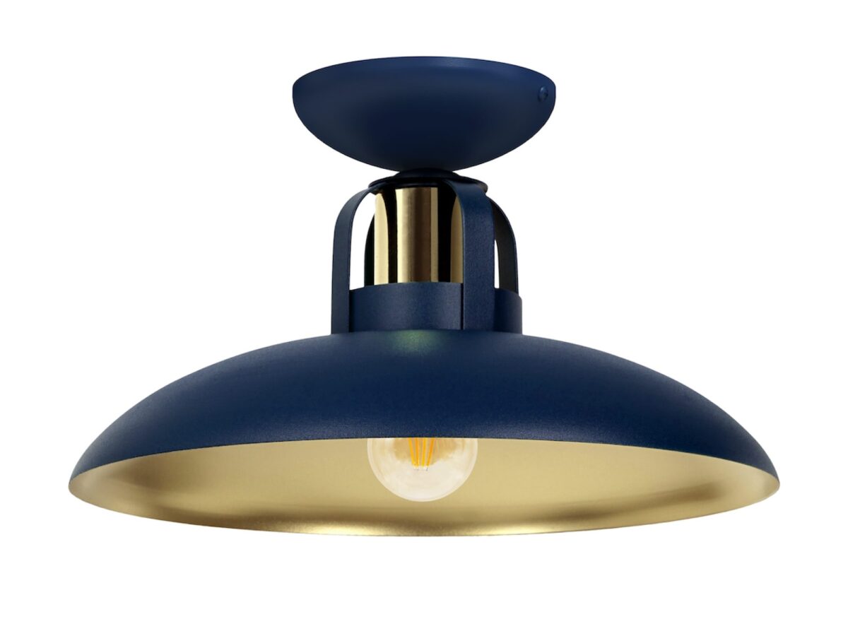 Lampa sufitowa Belodia E27 30 cm ze złotym wnętrzem