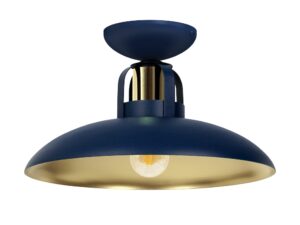 Miniaturka 5 - Lampa sufitowa Belodia E27 30 cm ze złotym wnętrzem