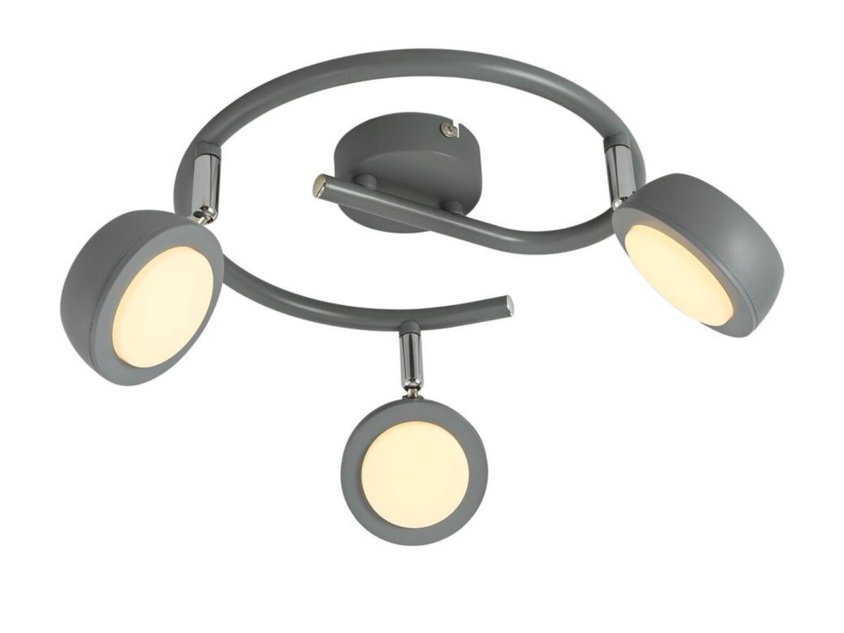Lampa sufitowa Belona LED spirala szara 40 cm