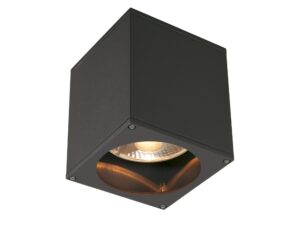 Miniaturka 2 - Antracytowa lampa sufitowa Big Theo w kwadratowej obudowie
