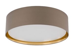 Miniaturka 6 - Beżowo-złota lampa sufitowa Bilbao 60 cm na białym tle
