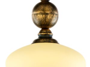 Miniaturka 3 - Lampa sufitowa Bolero – klosz z mlecznego szkła widziany od dołu