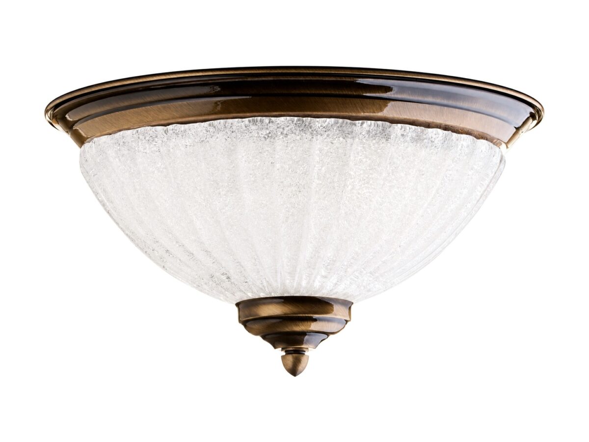 Lampa sufitowa Carmen 2-punktowa ze szklanym kloszem