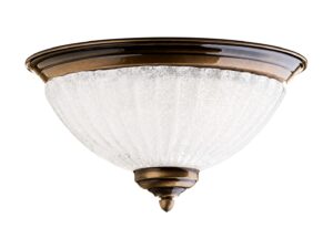 Miniaturka 5 - Lampa sufitowa Carmen 2-punktowa ze szklanym kloszem na białym tle