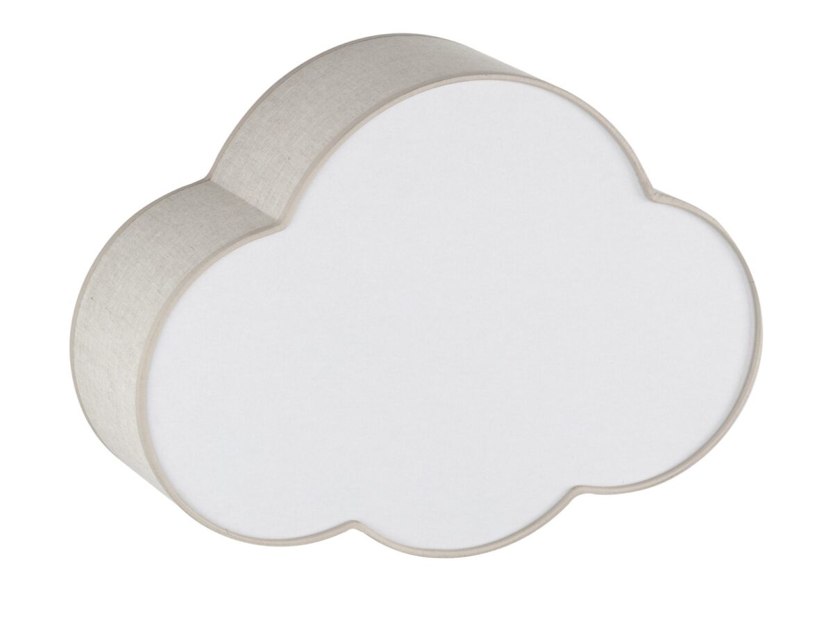 Lampa sufitowa Cloud 2-punktowa E27 z lnianym abażurem