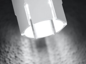Miniaturka 3 - Biała natynkowa lampa sufitowa GU10 w aranżacji pomieszczenia