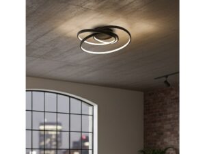 Miniaturka 2 - Lampa sufitowa LED Dalivela 32 W 40 cm czarna – zdjęcie 3