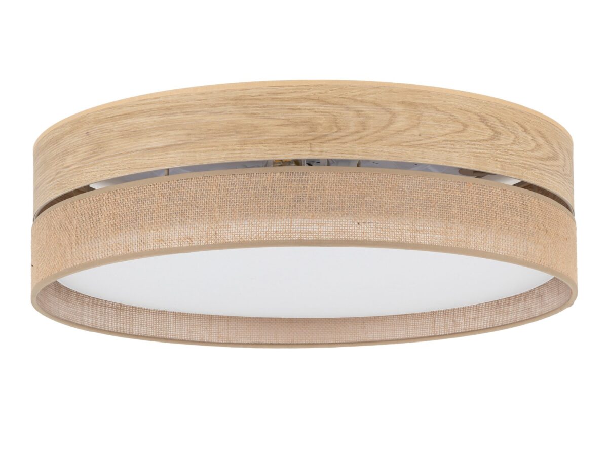 Lampa sufitowa Dorma Drewno / Juta 60 cm 4-punktowa