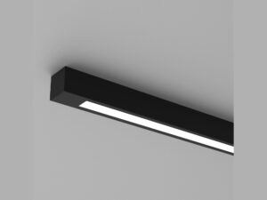 Miniaturka 1 - Lampa sufitowa Elvomina T8 124 cm czarna – zdjęcie 2