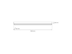 Miniaturka 3 - Lampa sufitowa Elvomina T8 124 cm czarna – zdjęcie 4