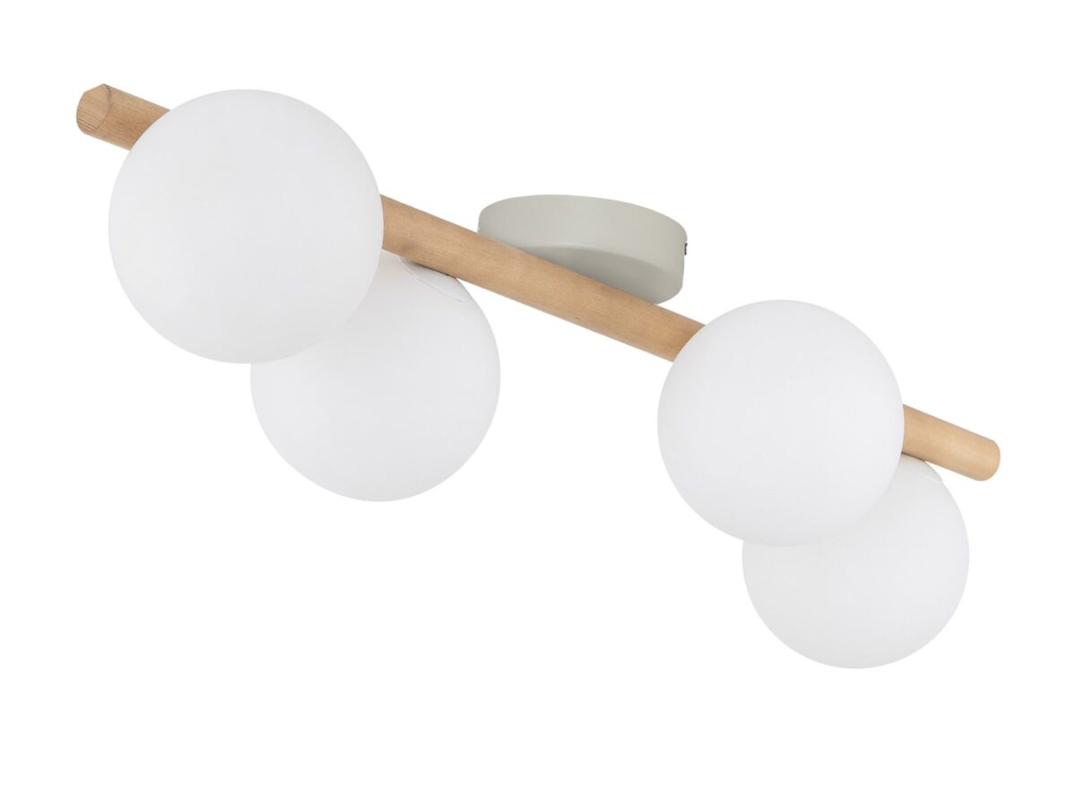 Lampa sufitowa Estera 4-punktowa ze szklanymi kulami