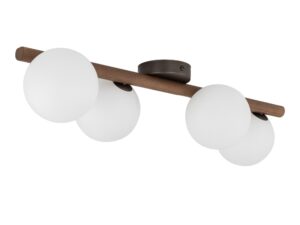 Miniaturka 3 - Lampa sufitowa Estera w kolorze orzecha z widocznymi białymi kulami