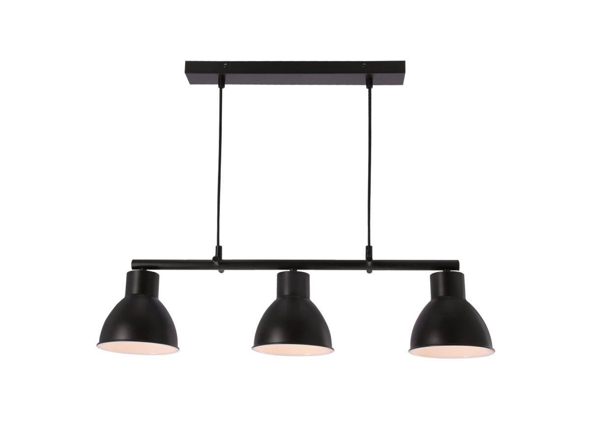 Lampa sufitowa Evedeta 73 cm 3-punktowa czarna