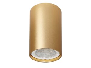Miniaturka 2 - Lampa sufitowa GU10 złota matowa 5,5 cm – gładka cylindryczna oprawa