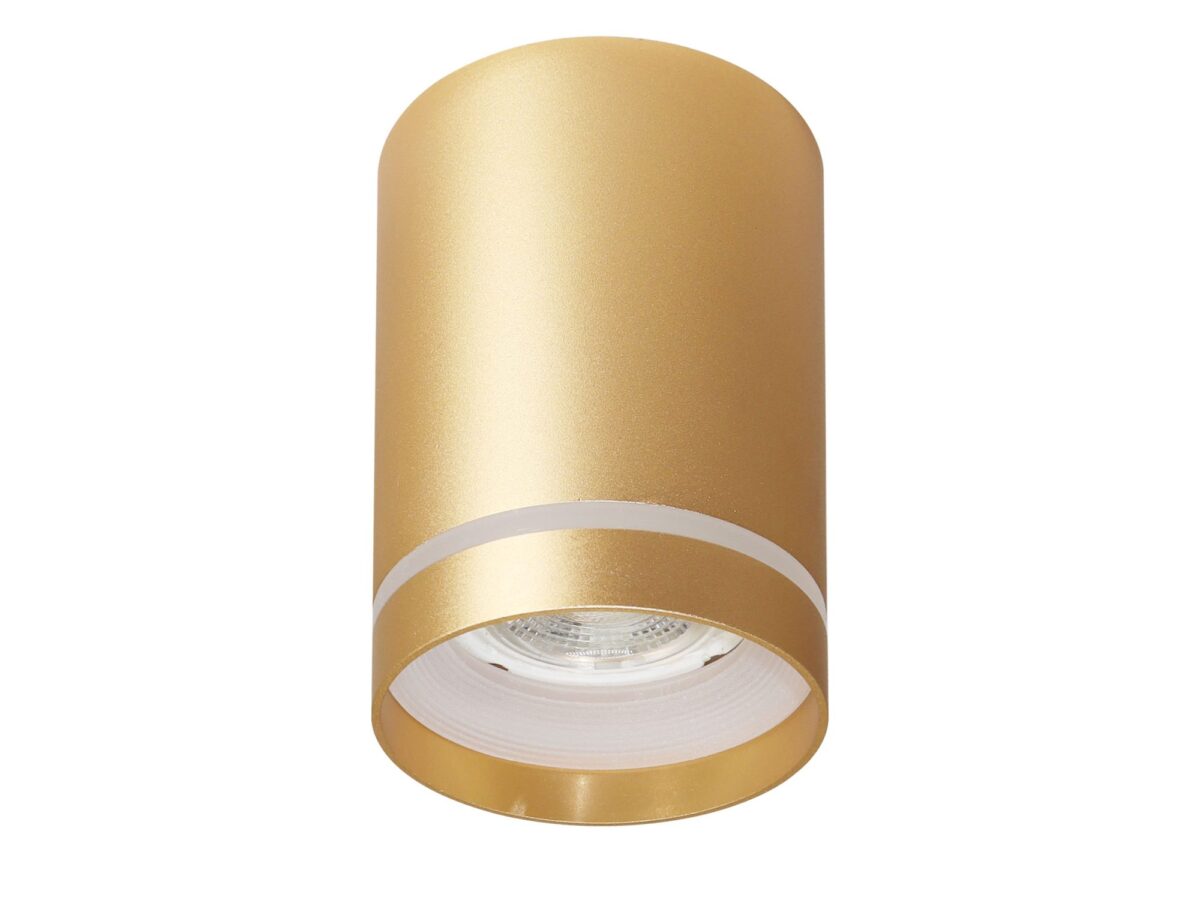 Lampa sufitowa cylindryczna GU10 z pierścieniem akrylowym 7 cm