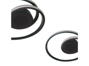 Miniaturka 4 - Ilosora czarna lampa LED zbliżenia obręczy i podsufitki