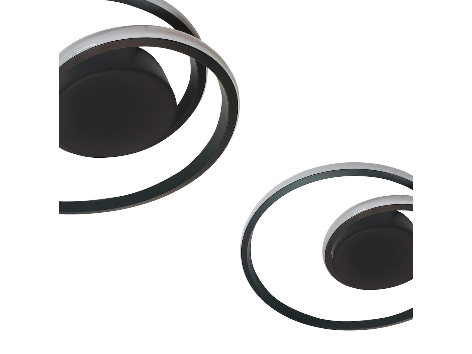 Ilosora czarna lampa LED zbliżenia obręczy i podsufitki