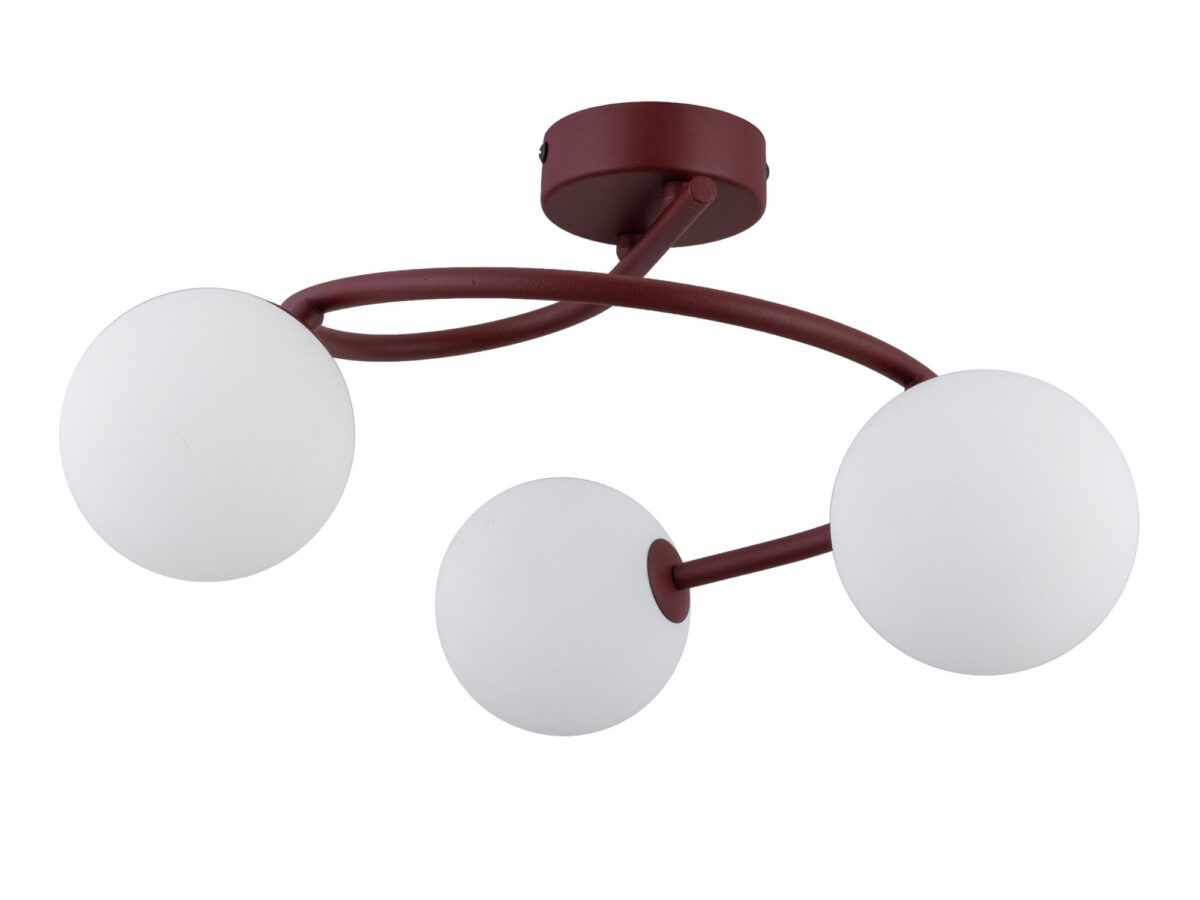 Lampa sufitowa Ilsa 3-punktowa z białymi kloszami 44 cm