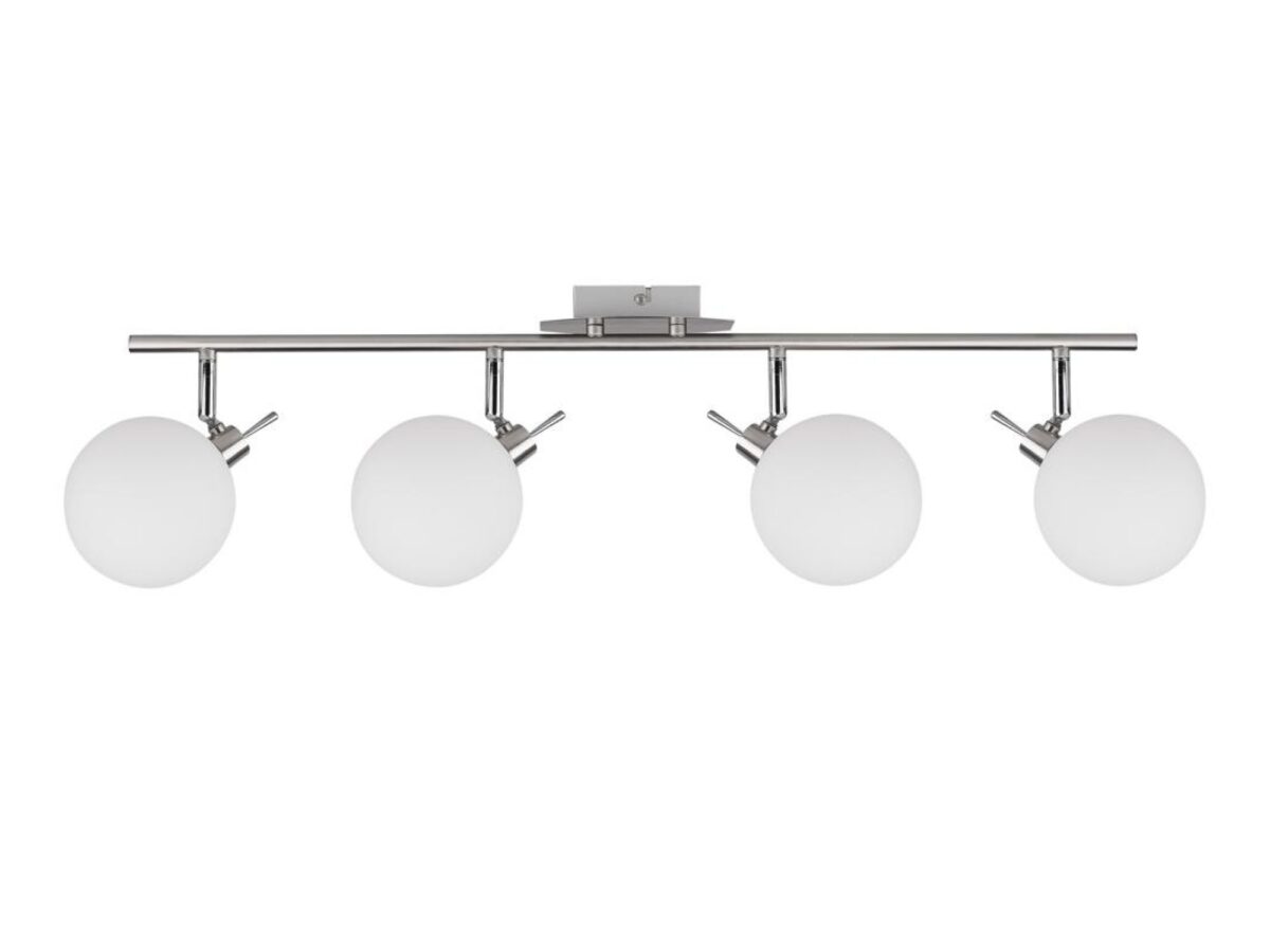 Lampa sufitowa Ilvanela 4-punktowa 82 cm z białymi kloszami