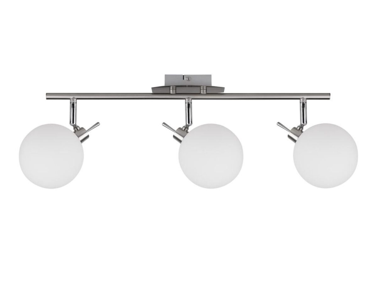 Lampa sufitowa Ilvanela 3-punktowa 62 cm z białymi kloszami