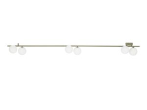 Miniaturka 2 - Lampa sufitowa Imelo oliwkowa z sześcioma białymi szklanymi kulami