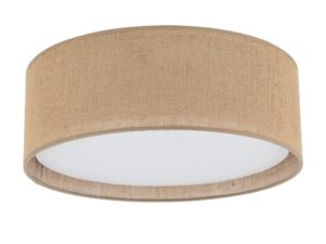 Miniaturka 2 - Lampa sufitowa Juta 4-punktowa z brązowym abażurem o średnicy 45 cm na białym tle