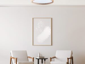 Miniaturka 1 - Lampa sufitowa Juta 60 cm w aranżacji wnętrza