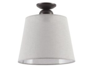 Miniaturka 1 - Lampa sufitowa Kamelia wenge z ciemną rozetą i jasnym abażurem