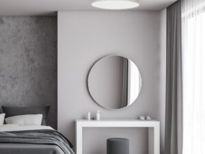Miniaturka 2 - Lampa sufitowa Larevino 3-punktowa E27 50 cm biała z lnem – zdjęcie 3