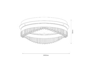 Miniaturka 4 - Lampa sufitowa Nevetora widok konstrukcji LED