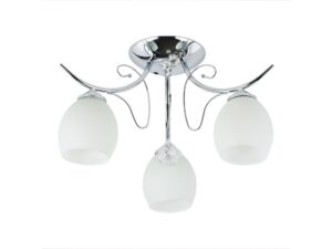Miniaturka 8 - Lampa sufitowa Loretia chromowana 3 × E27 – packshot
