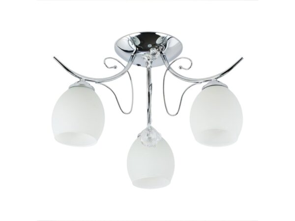 Lampa sufitowa Loretia chromowana 3 × E27 – packshot