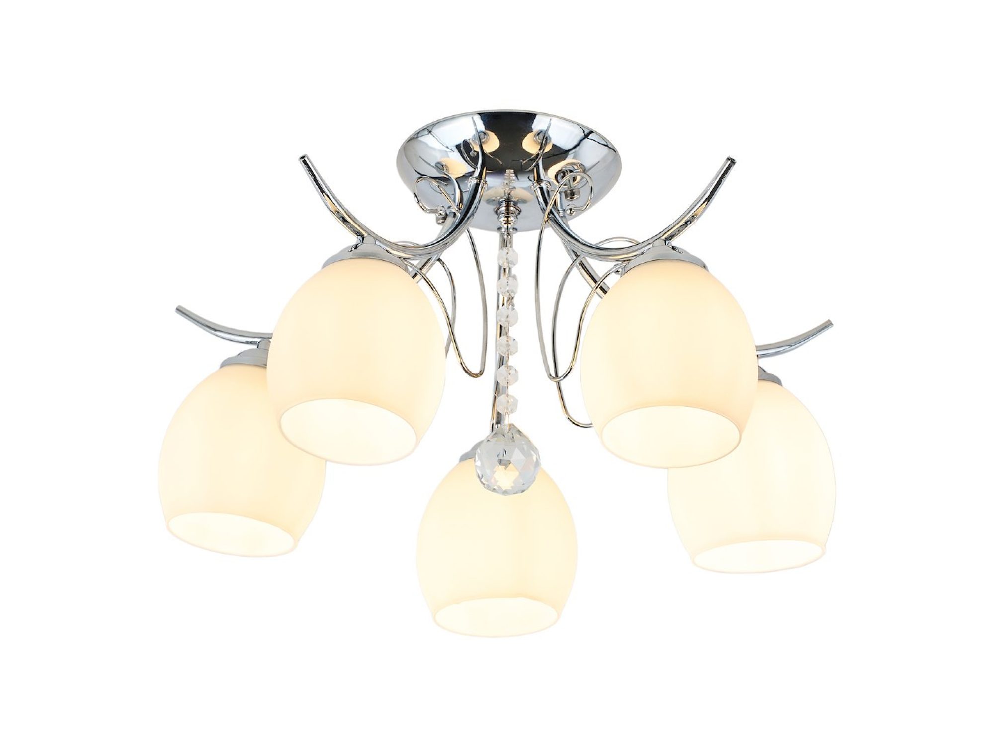 Lampa sufitowa Loretia chromowana 5 × E27 – widok 2